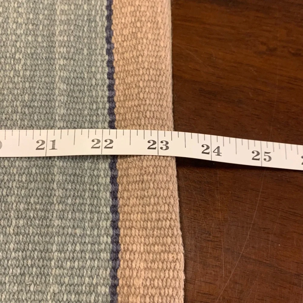 Pottery‎ Barn 24"X 24" Cotton Stripe Woven Pillowcase Case Only Zip Closure - Picture 6 of 9